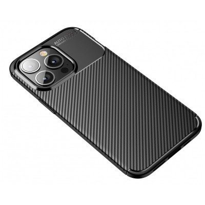 Husa iPhone 13, Rugged Carbon New Auto Focus, SIlicon